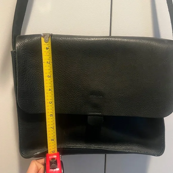 Kate Sheridan x TOAST Dark Forest Green Pebbled Leather Crossbody Bag - Picture 8 of 8